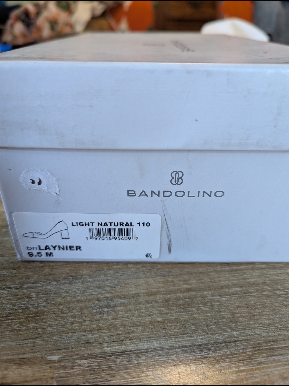 Bandolino Two-Tone Nude and Black Cap-Toe Pumps - Picture 13 of 13